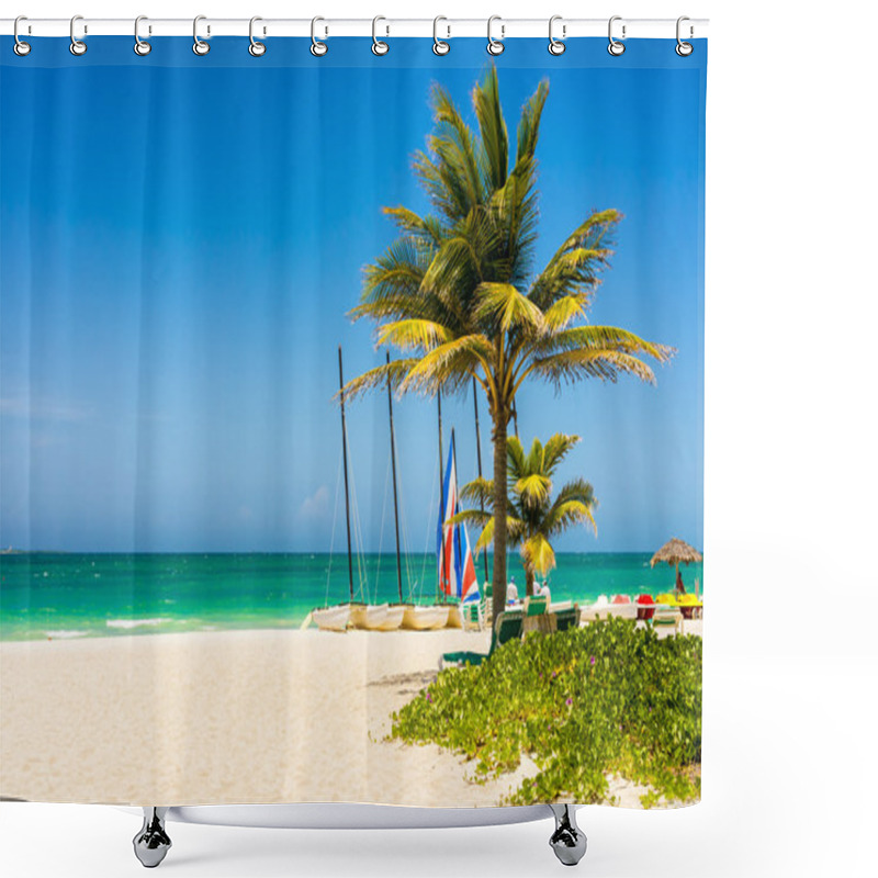 Personality  The Tropical Beach Of Varadero In Cuba Shower Curtains