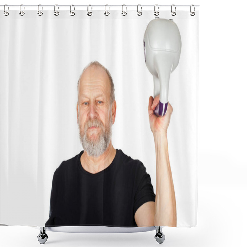 Personality  Kettlebell Workout Shower Curtains