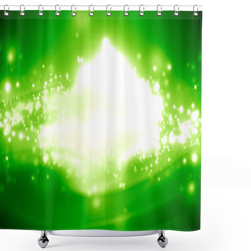 Personality  Green Background Shower Curtains