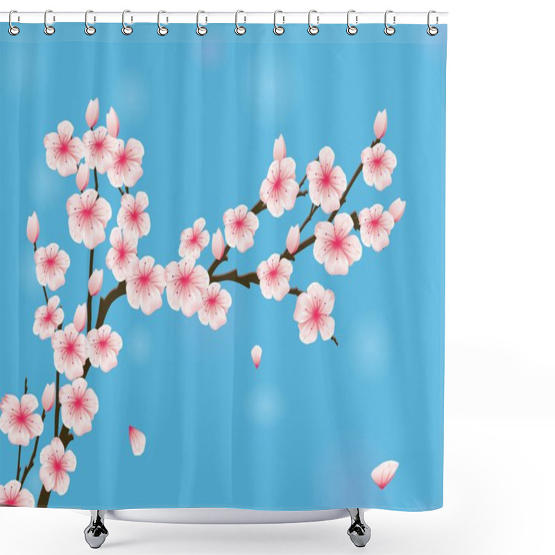 Personality  Cherry Blossom Shower Curtains