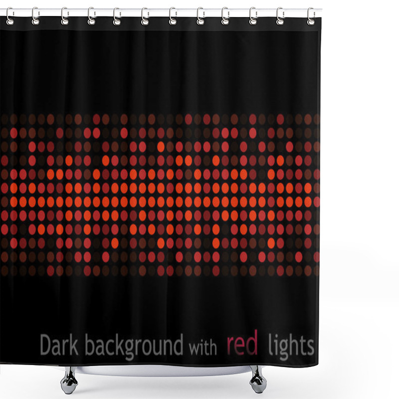 Personality  Abstract Red Lights Shower Curtains