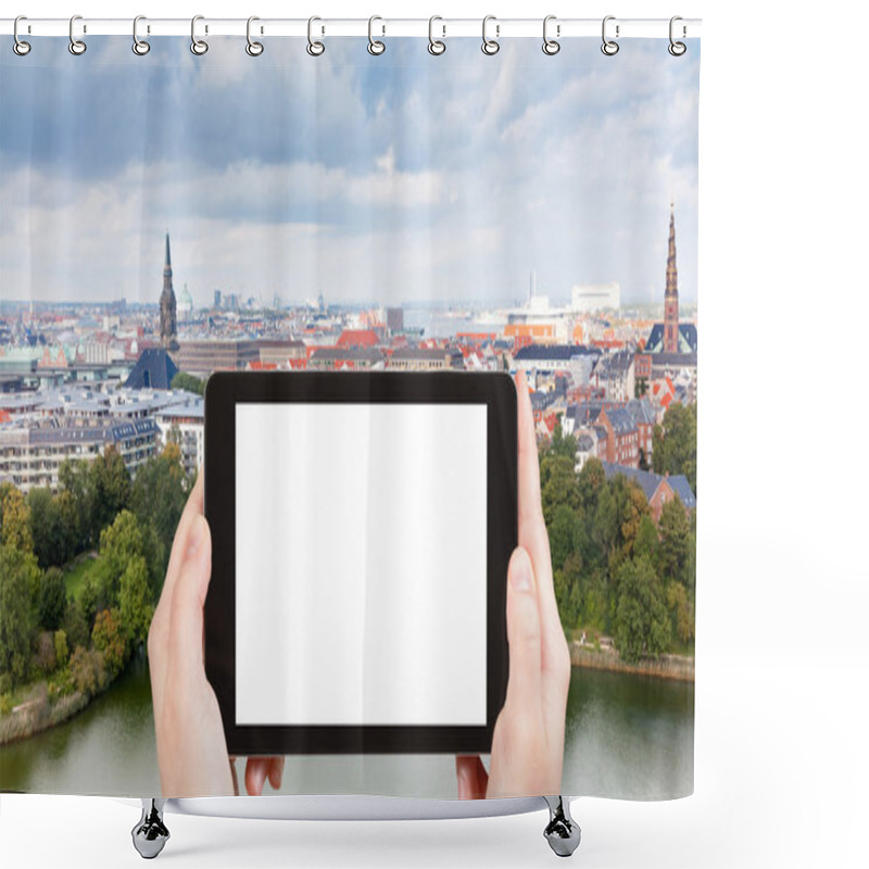 Personality  Tourist Photographs Of Panorama Of Copenhagen City Shower Curtains