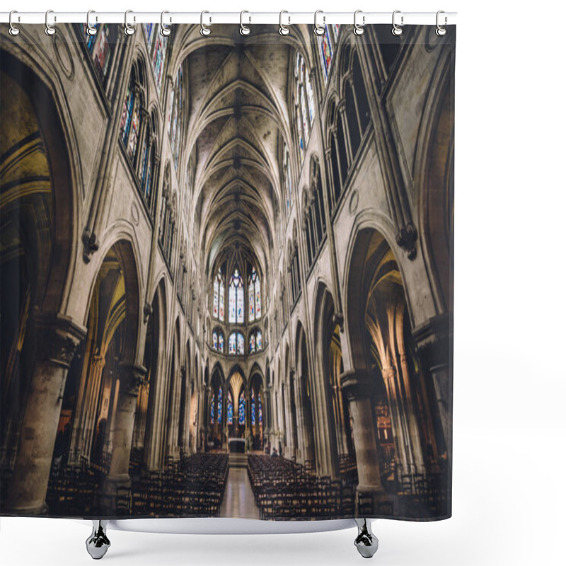 Personality  Interior Of Saint Pierre De Montmartre Church Shower Curtains