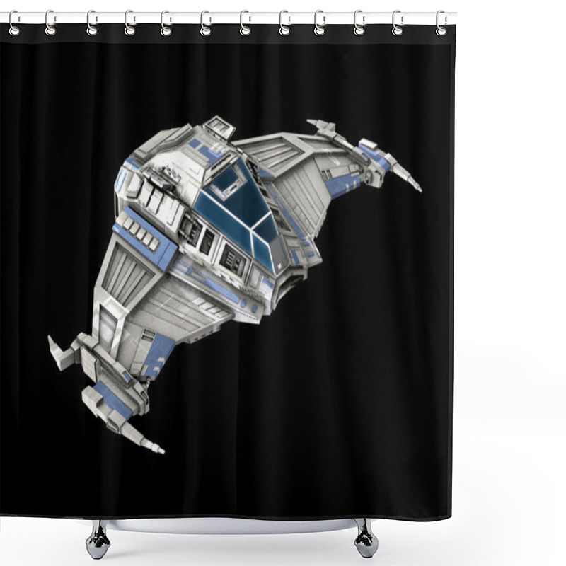 Personality  Spaceship Shower Curtains