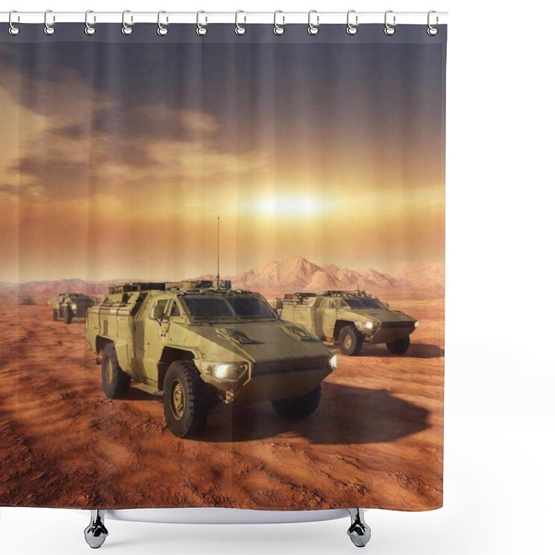 Personality  3 D Cg Rendering Of The Space Station Shower Curtains