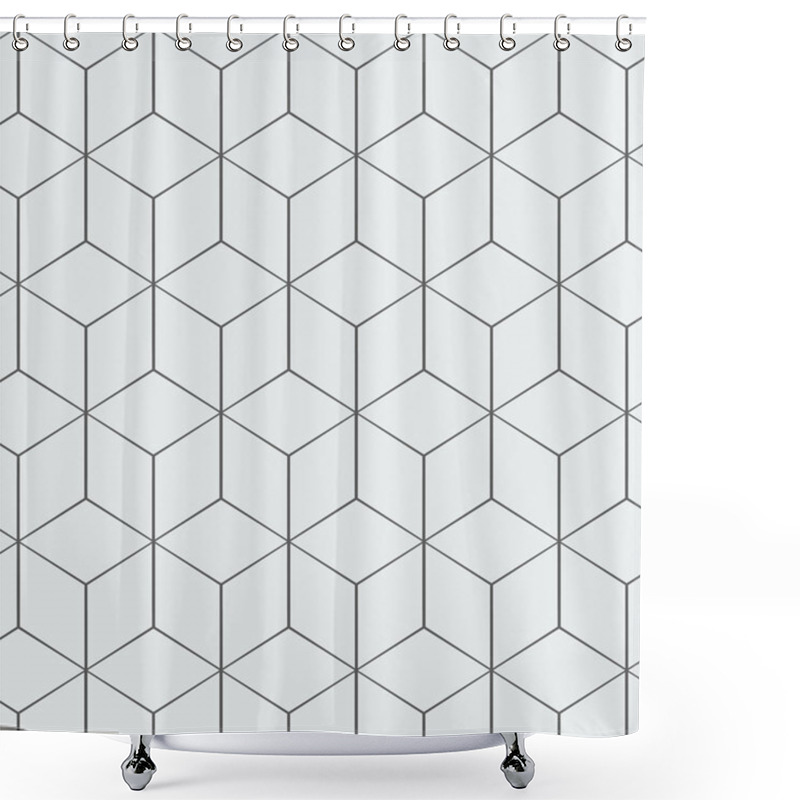 Personality  Cubes - Editable Abstract Background Template Shower Curtains