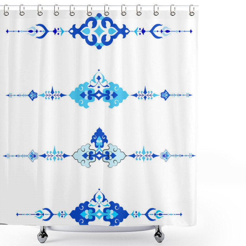 Personality  Ottoman Motifs Design Series With Thirty Version Shower Curtains