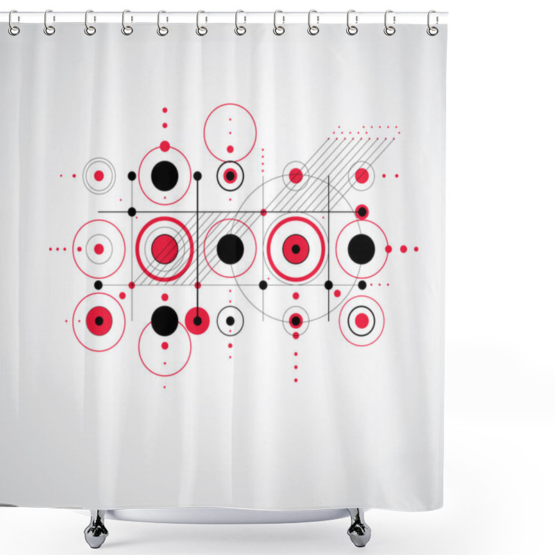 Personality  Bauhaus Retro Style Shower Curtains