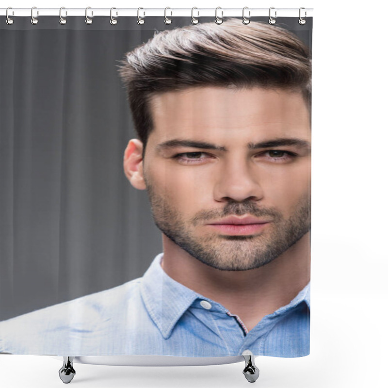 Personality  Handsome Young Man Shower Curtains