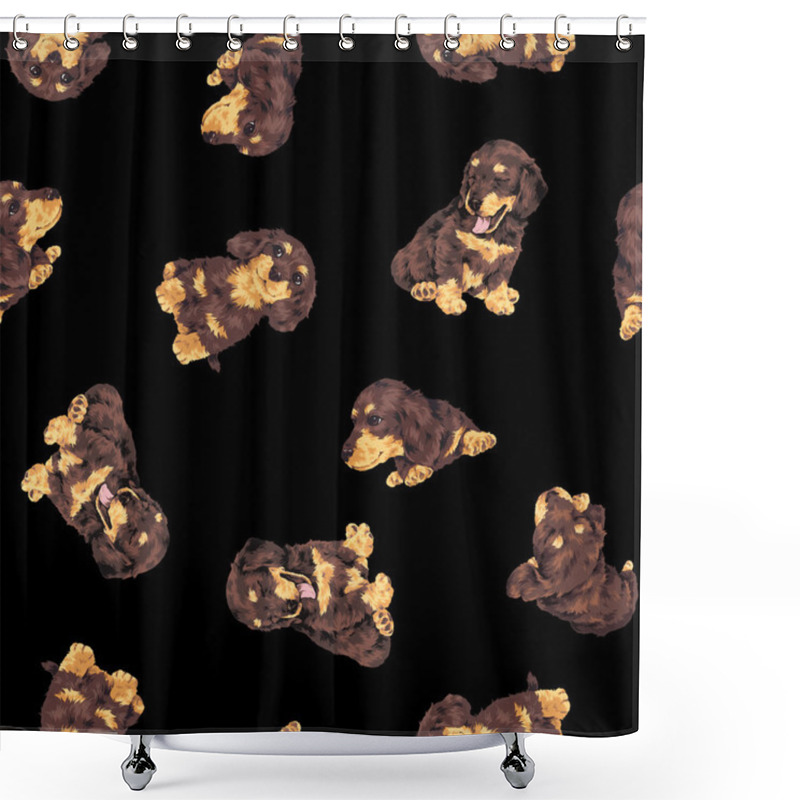 Personality  Dog Pattern Shower Curtains