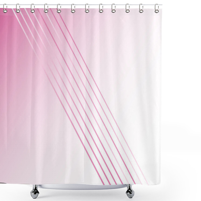 Personality  Diagonal, Oblique And Slanting, Skew, Tilted, Angled Lines, Stripes Abstract Geometric Background, Pattern Or Texture. Lineal, Linear, Lined And Striped Vector Graphics Shower Curtains