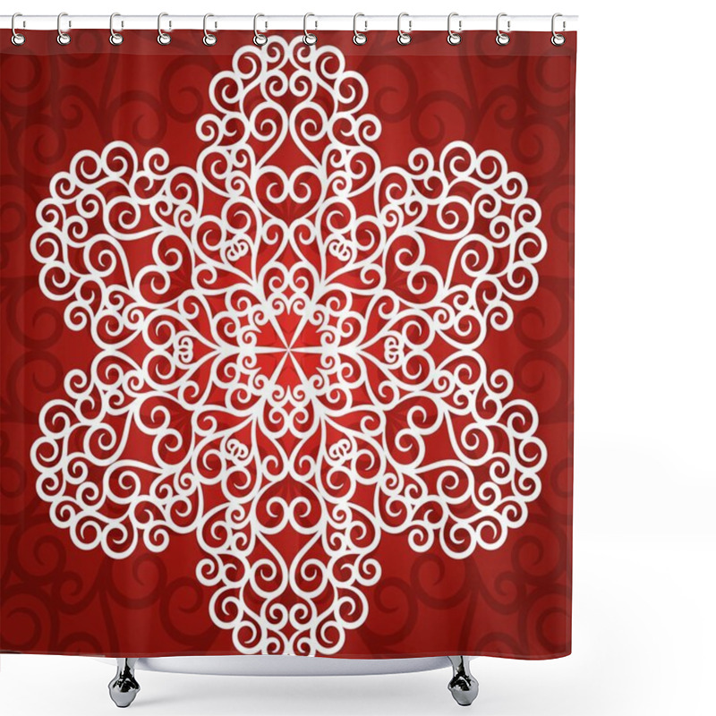 Personality  Christmas Background. Shower Curtains