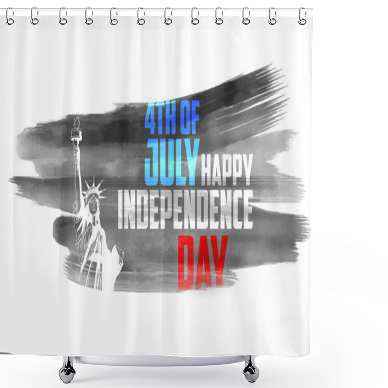 Personality  Fourth Of July Happy Independence Day America Shower Curtains