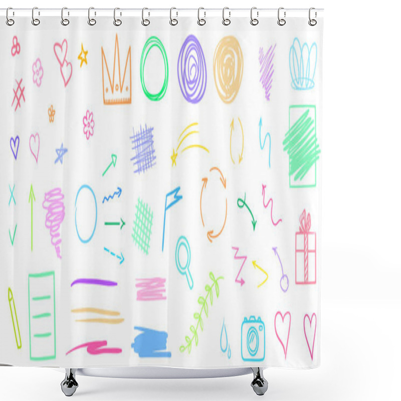 Personality  Art Creative. Illustration Shower Curtains