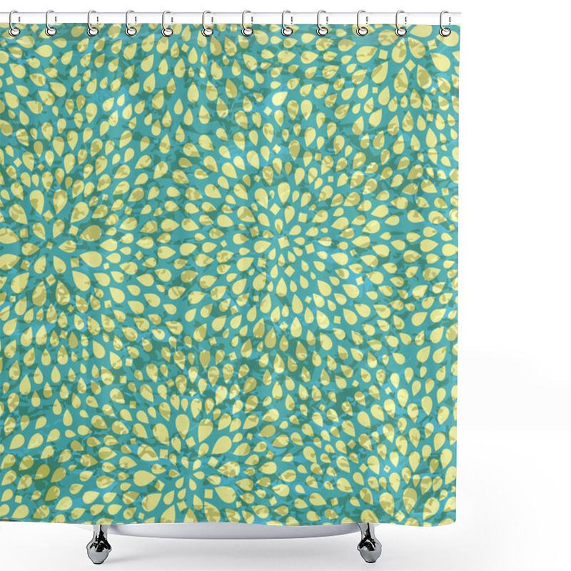 Personality  Beige Yellow Flower Petal Silhouettes Shower Curtains