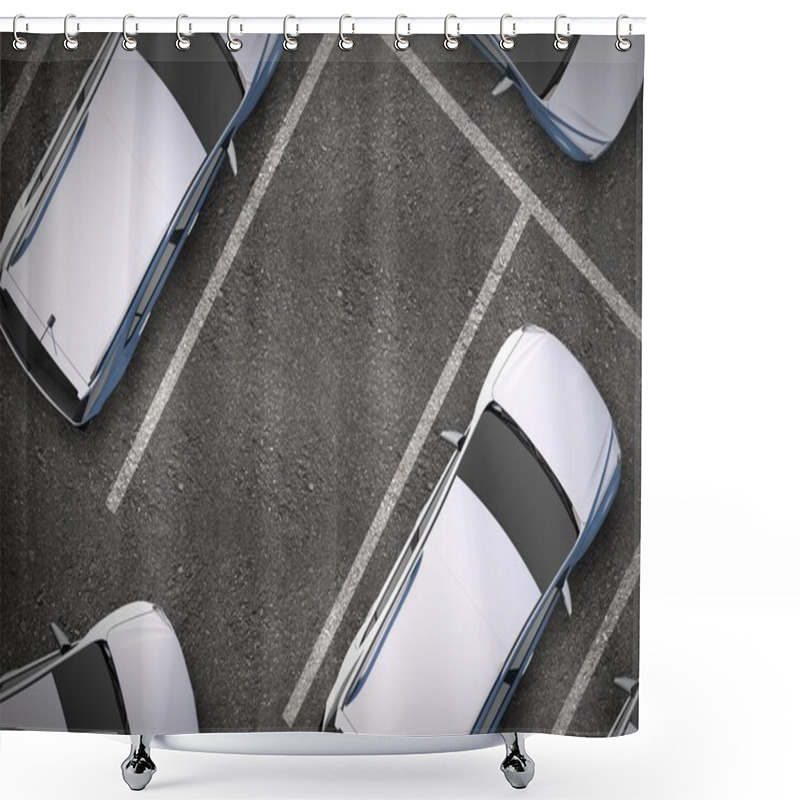 Personality  Free Parking Spot Shower Curtains