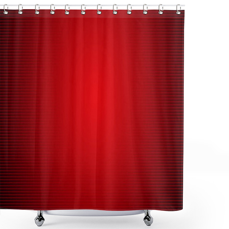 Personality  Abstract Linear Red Gradient Background For Graphic Design. Vector Illustration Shower Curtains