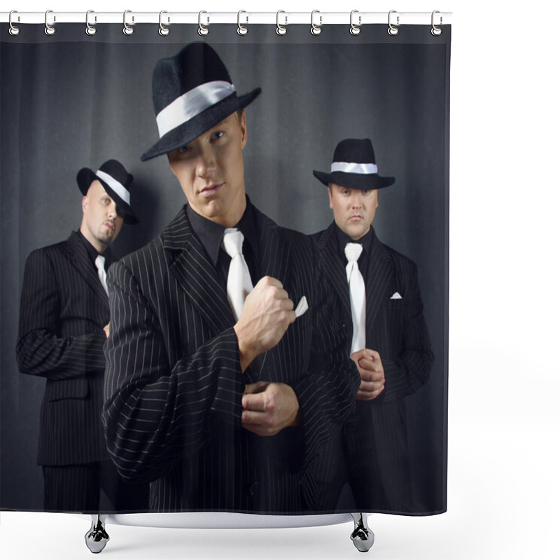 Personality  Three Gangsters. Shower Curtains