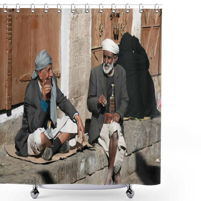 Personality  People In The Old Town Of Sanaa (Yemen). Shower Curtains