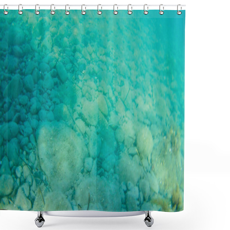 Personality  Underwater Sea View As Background  Shower Curtains