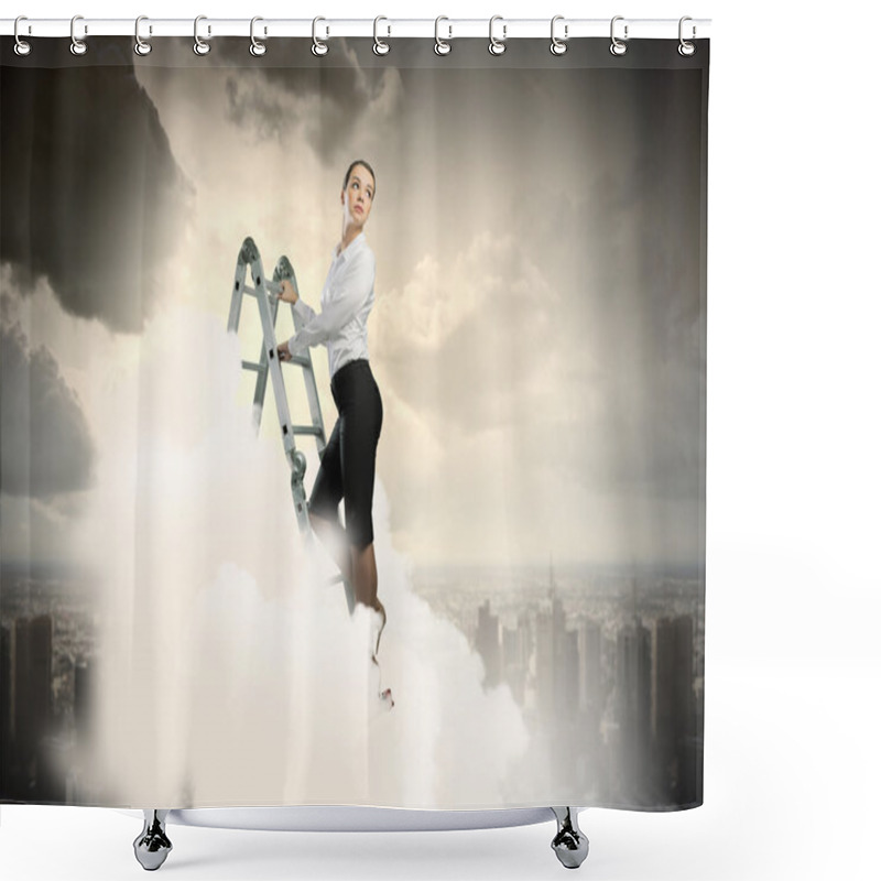 Personality  Ladder Of Success Shower Curtains