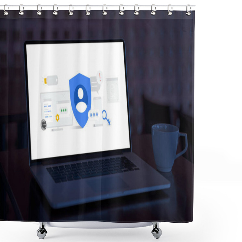 Personality  Google Wants You To Ditch Your Password And Switch To A Passkey Shower Curtains