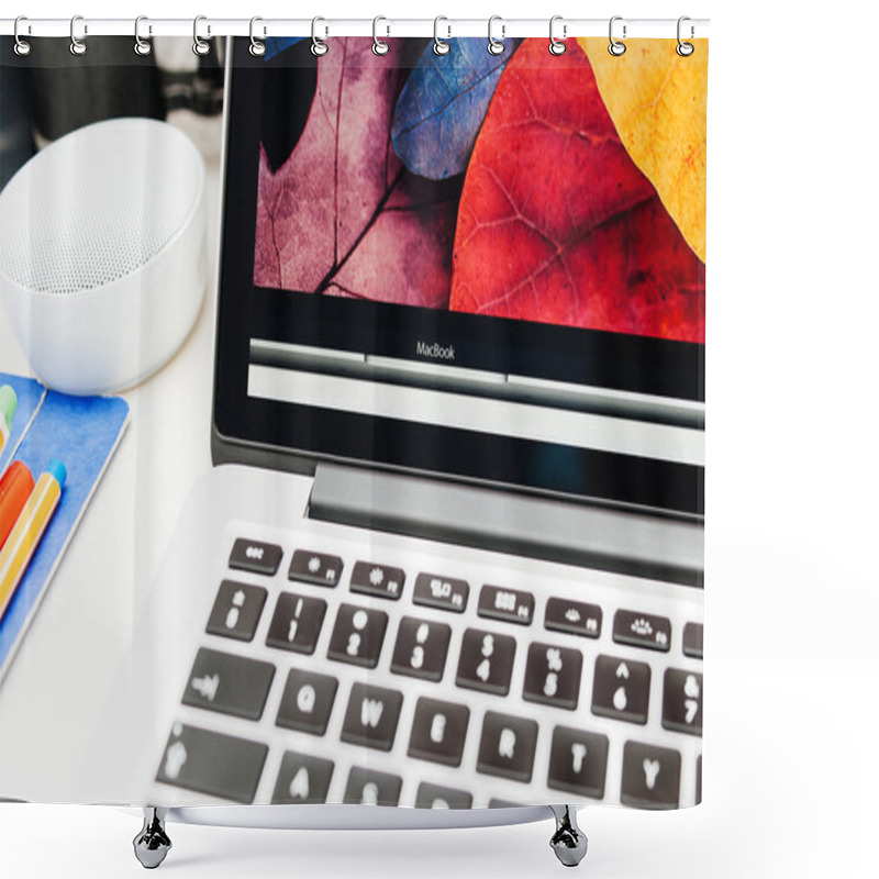 Personality  Apple Launches Apple Watch, MacBook Retina And Medical Research  Shower Curtains