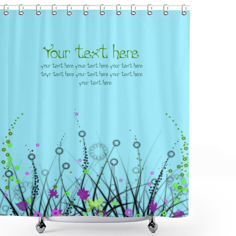 Personality  Abstract Floral Background Shower Curtains