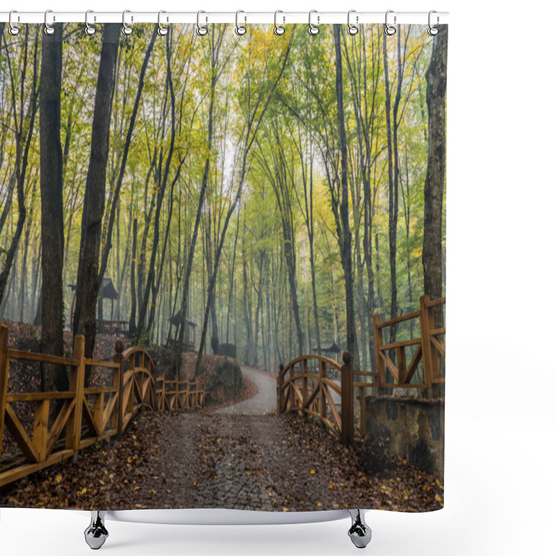 Personality  Autumn View In Belgrad Forest (Turkish: Belgrad Ormani) In Istanbul, Turkey. Shower Curtains