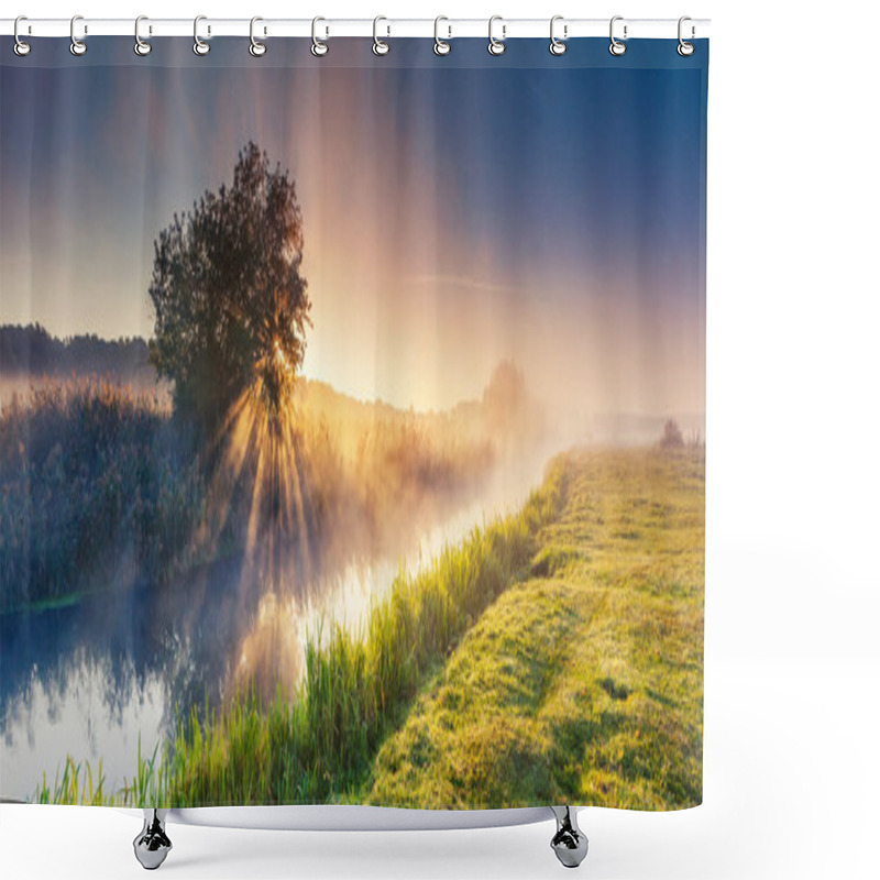 Personality  Fantastic Foggy River Shower Curtains