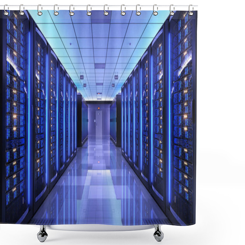 Personality  Server Racks In Server Room Data Center Shower Curtains