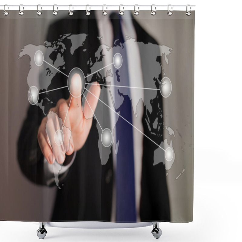 Personality  Easy Business Management Shower Curtains