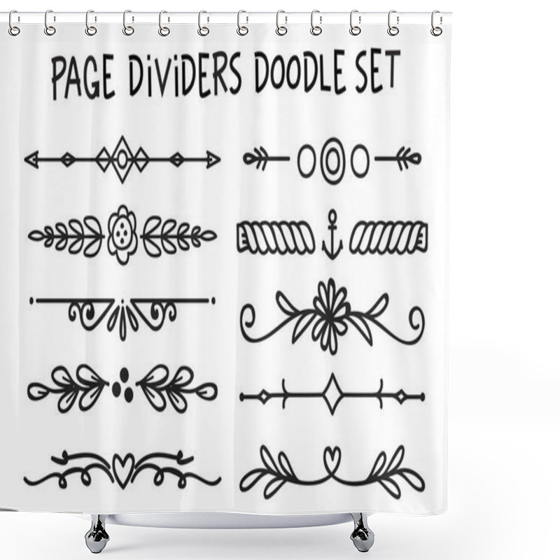 Personality  Set Of Page Divider  Shower Curtains