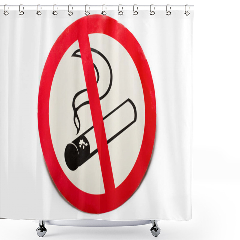 Personality  No Smoking Sign On Background Shower Curtains