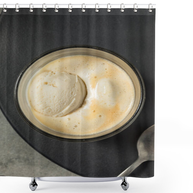 Personality  Homemade Affogato Coffee Ice Cream Ready To Eat Shower Curtains