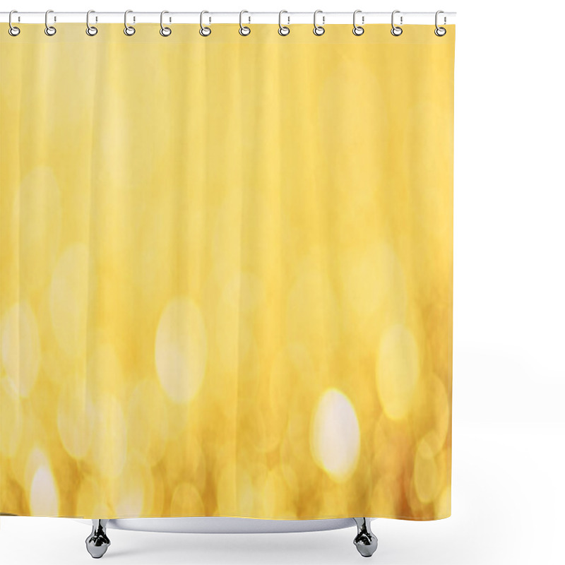 Personality  Abstract Shiny Yellow Blurred Texture Shower Curtains