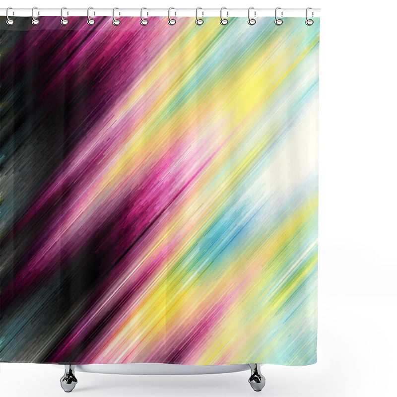 Personality  Vector Image With Imitation Of Grunge Datamoshing Texture. Shower Curtains