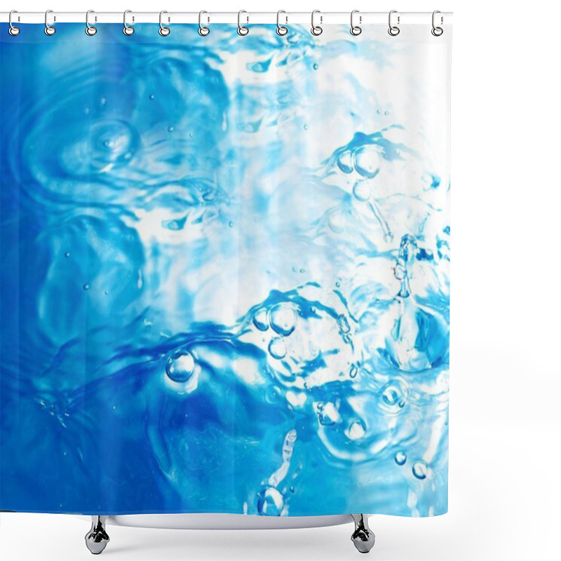 Personality  Blue Water Background Shower Curtains