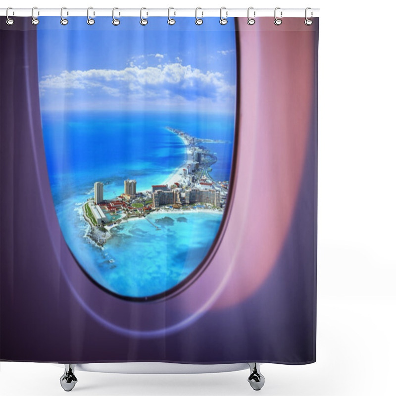 Personality  Beautiful Sea View From The Window Shower Curtains