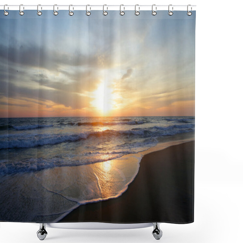 Personality  The Sun Rise Shower Curtains