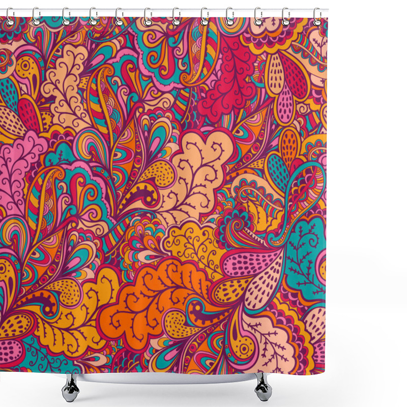 Personality  Seamless Floral Background Shower Curtains