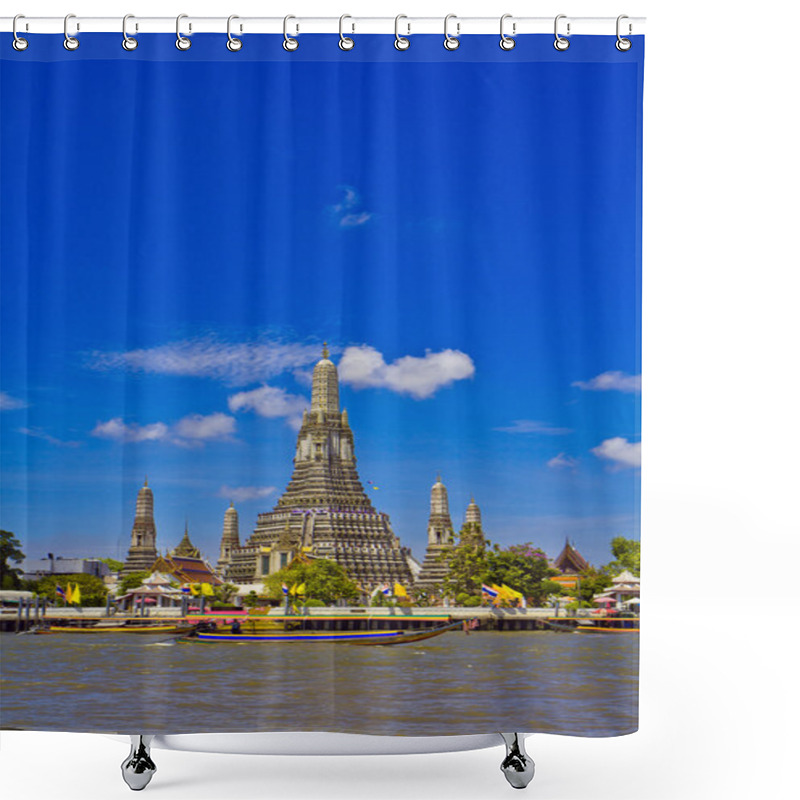 Personality  Pagoda Wat Arun In Bangkok Shower Curtains