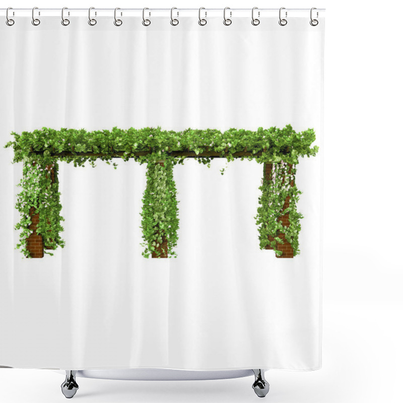 Personality  Large Pergola For The Garden Shower Curtains