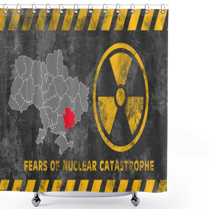 Personality  Real Risk Of A Nuclear Disaster In The Zaporozhye Region Of Ukraine, Nuclear Danger, War Ukraine And Russia Shower Curtains