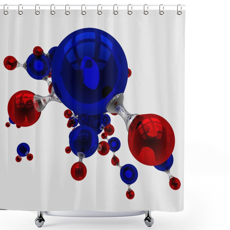 Personality  H2O Chemical Element Shower Curtains