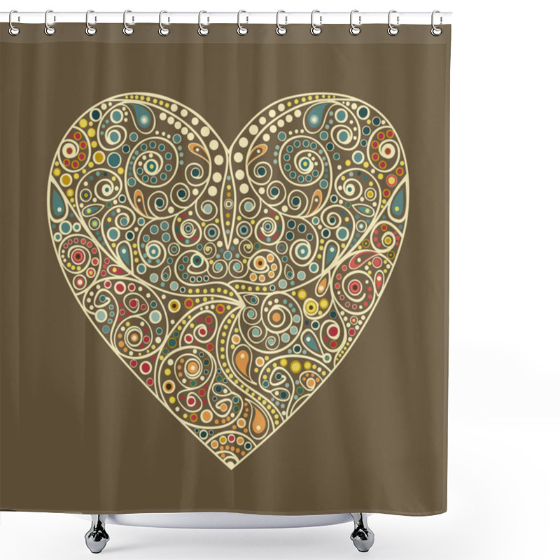 Personality  Valentine Heart Shower Curtains