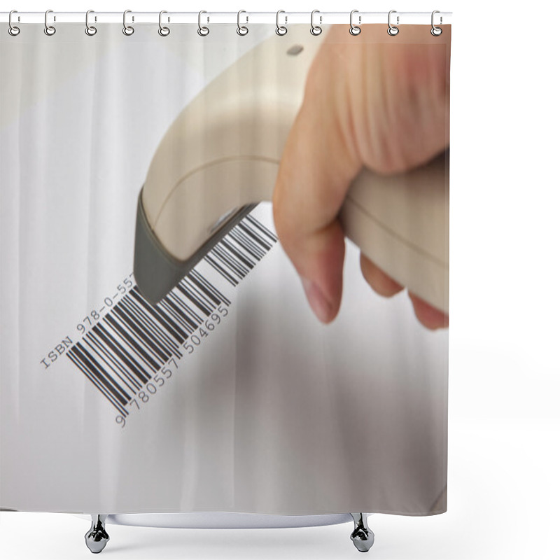 Personality  Barcode Scanner Shower Curtains