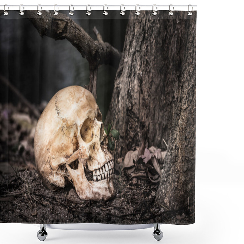 Personality  Still Life Skull Shower Curtains