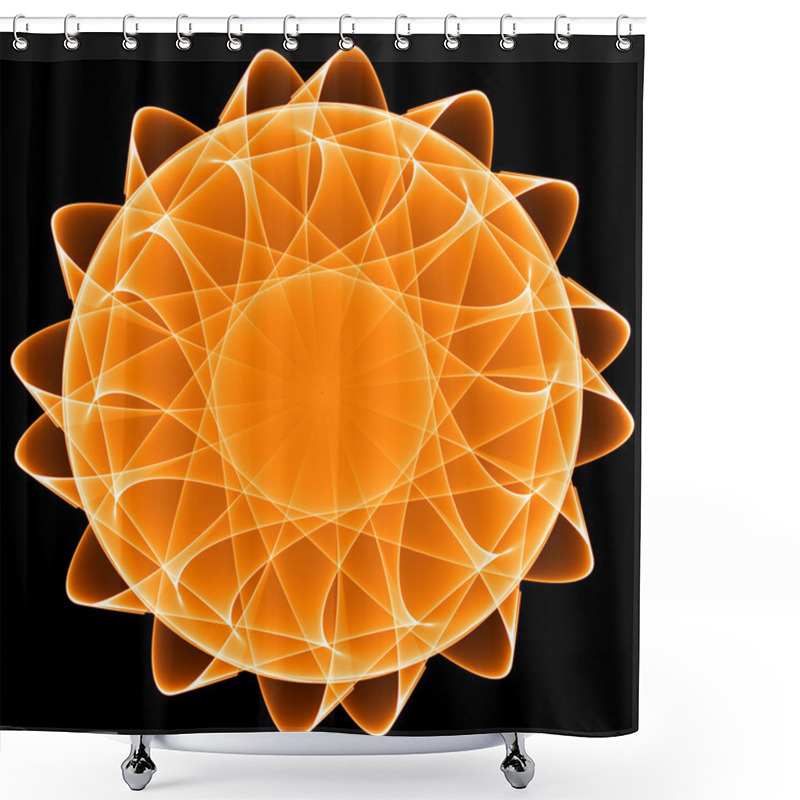 Personality  Fractal Shower Curtains