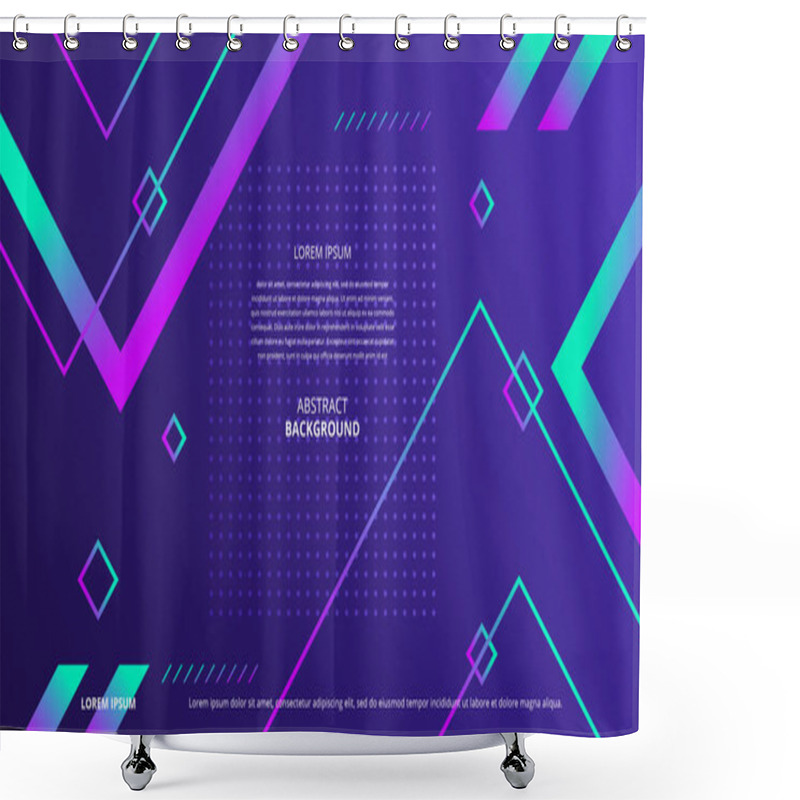 Personality  Abstract Shapes Background For Various Design Purposes Shower Curtains